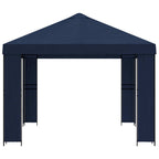 Pavillon 4 x 3 m Blau Polyester und Stahl 190 gsm