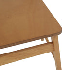 Esszimmerstuhl 2 pcs Natur 43 x 44,5 x 77 cm Massives Gummiholz