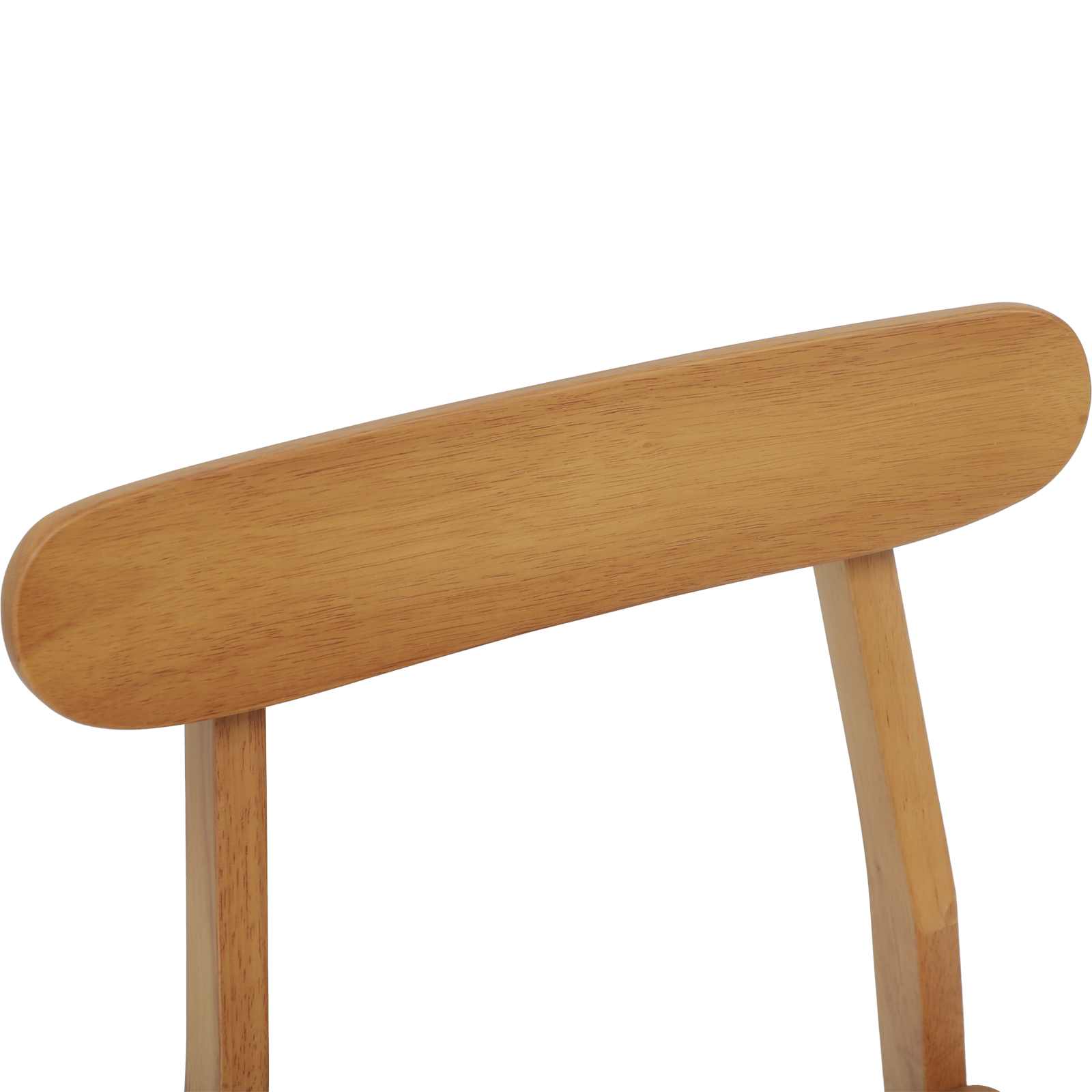 Esszimmerstuhl 2 pcs Natur 43 x 44,5 x 77 cm Massives Gummiholz
