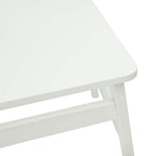 Esszimmerstuhl 2 pcs Weiß 43 x 44,5 x 77 cm Massives Gummiholz