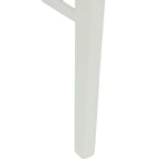 Esszimmerstuhl 2 pcs Weiß 43 x 44,5 x 77 cm Massives Gummiholz