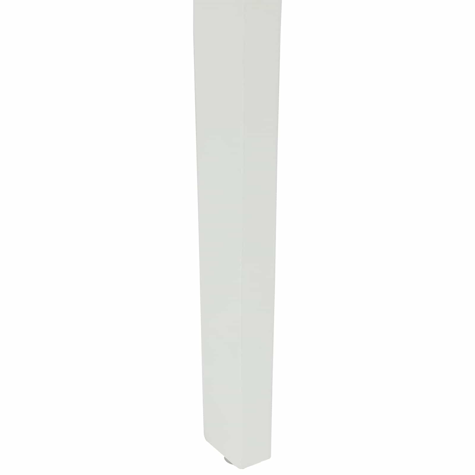 Esszimmerstuhl 2 pcs Weiß und Braun Massives Gummiholz