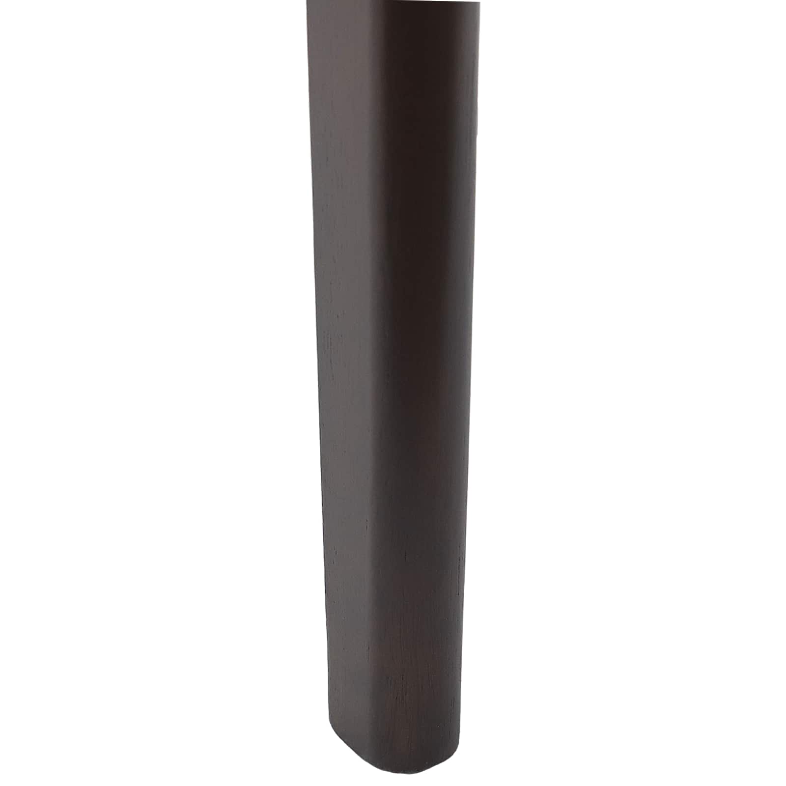 Esszimmerstuhl 2 pcs Hellbraun und Schwarz Massives Gummiholz