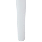 Esszimmerstuhl 2 pcs Weiß und Braun Massives Gummiholz