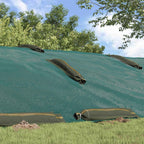 Sandsäcke 50 pcs Dunkelgrün 120 x 27 cm HDPE