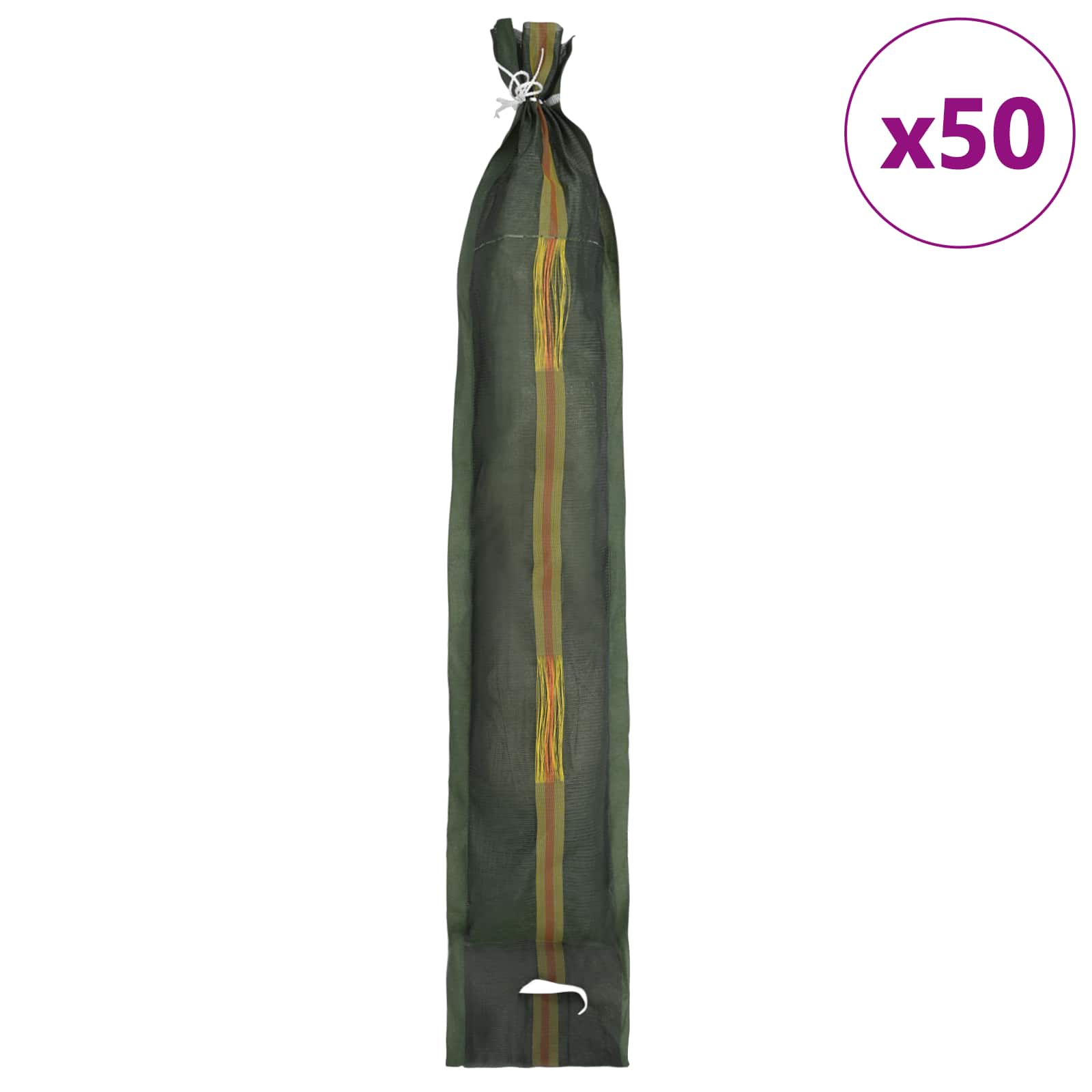 Sandsäcke 50 pcs Dunkelgrün 120 x 27 cm HDPE
