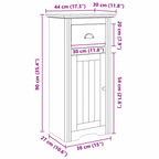 Badezimmerschrank BODO Honigbraun 44 x 30 x 90 cm Holzwerkstoff