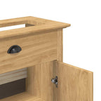Badezimmerschrank BODO Honigbraun 70 x 35 x 80 cm Holzwerkstoff