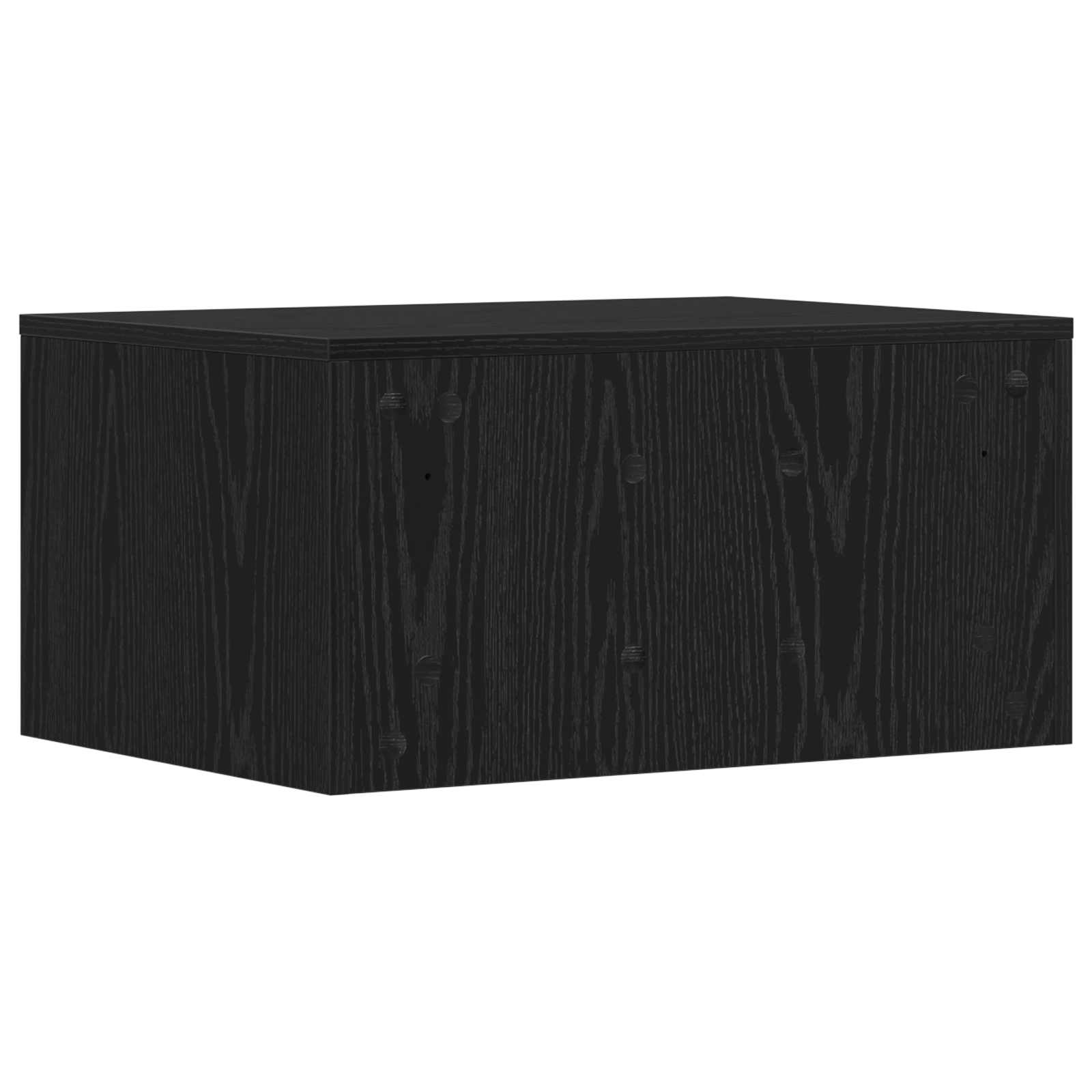 Wandtisch Schwarz Eichen-Optik 60 x 45 x 30 cm Holzwerkstoff