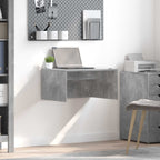 Wandtisch Wandmontiert Beton Grau 60 x 45 x 30 cm Holzwerkstoff