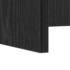 Wandtisch Schwarz Eichen-Optik 80 x 45 x 30 cm Holzwerkstoff