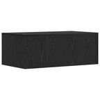 Wandtisch Schwarz Eichen-Optik 80 x 45 x 30 cm Holzwerkstoff