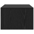 Wandtisch Schwarz Eichen-Optik 80 x 45 x 30 cm Holzwerkstoff