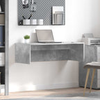 Wandtisch Beton Grau 100 x 45 x 30 cm Holzwerkstoff