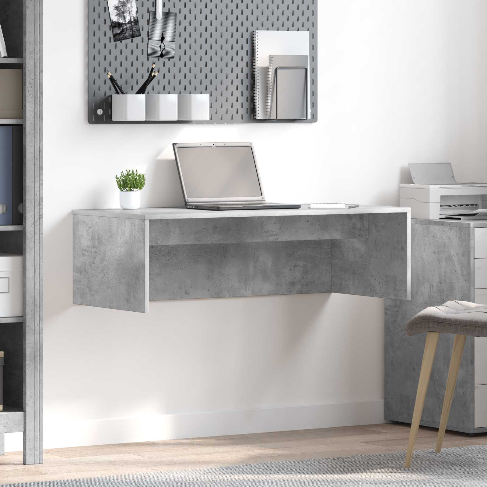 Wandtisch Beton Grau 100 x 45 x 30 cm Holzwerkstoff