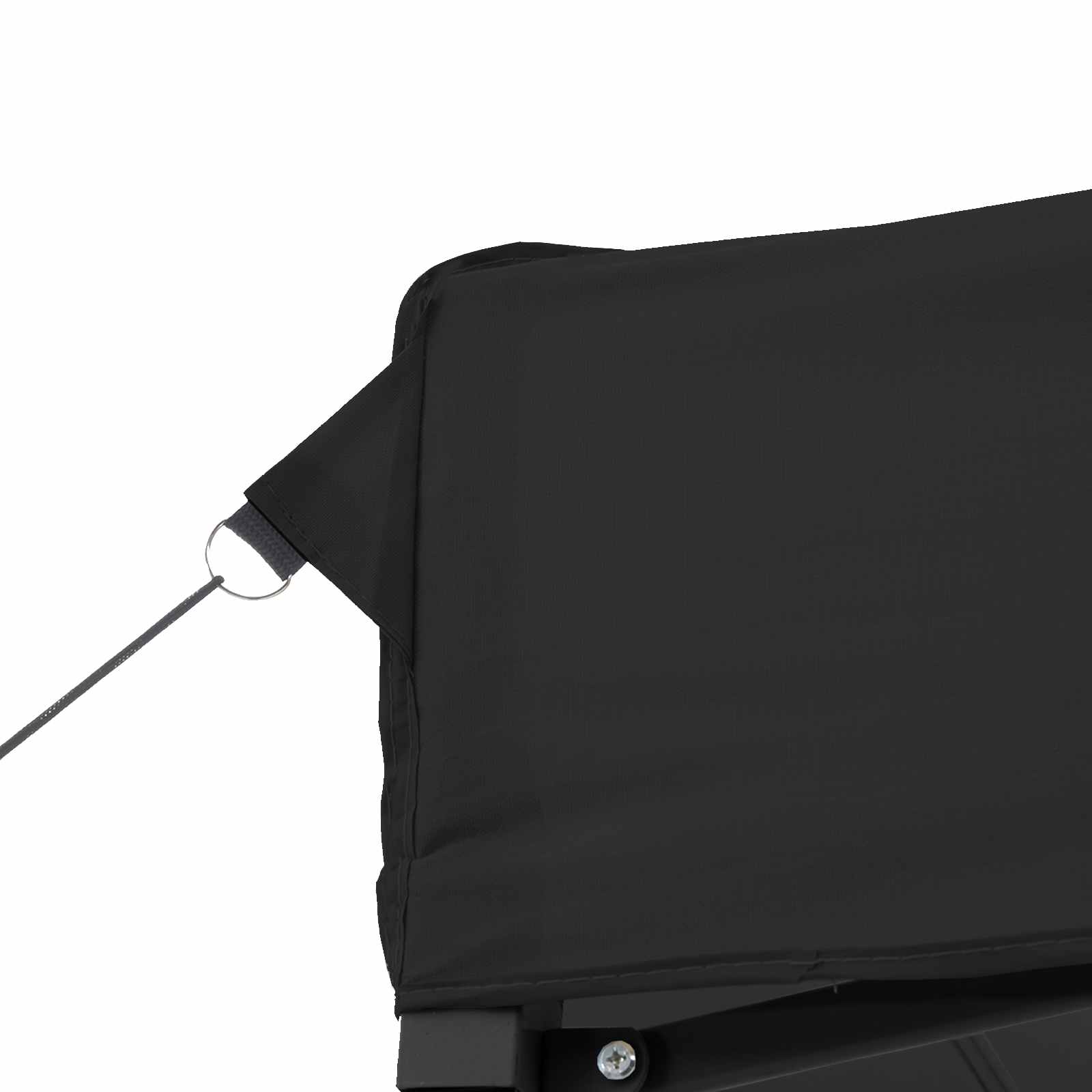 Party-Zelt Schwarz 200 x 200 x 306 cm Oxford-Stoff