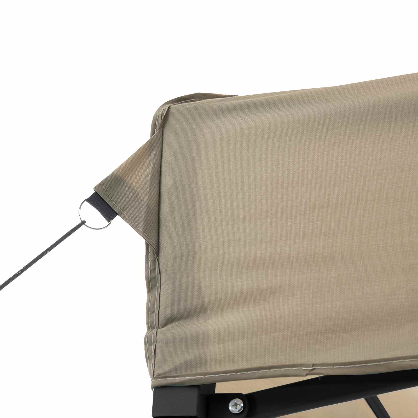 Party-Zelt Taupe 200 x 200 x 306 cm Oxford-Stoff