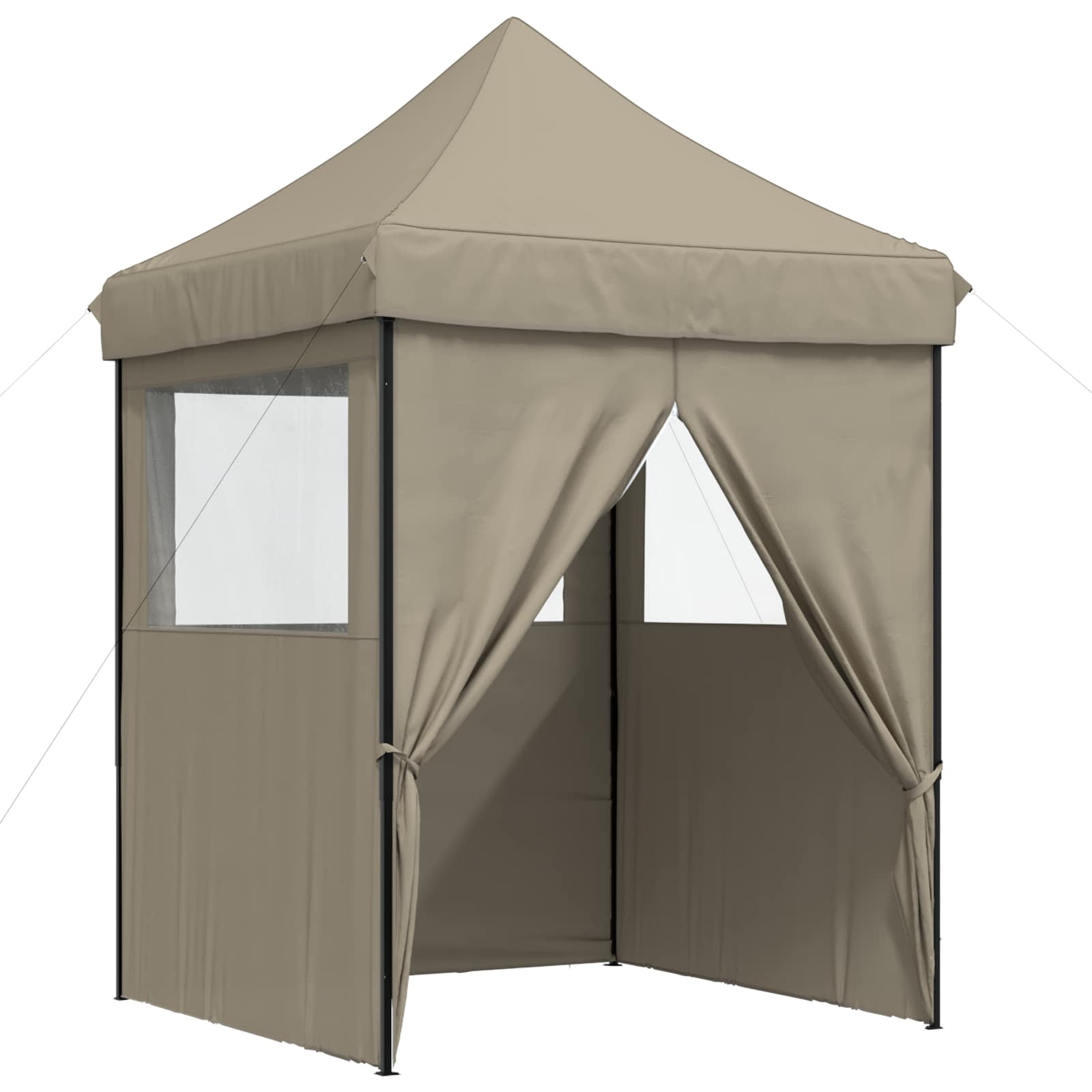Party-Zelt Taupe 200 x 200 x 306 cm Oxford-Stoff