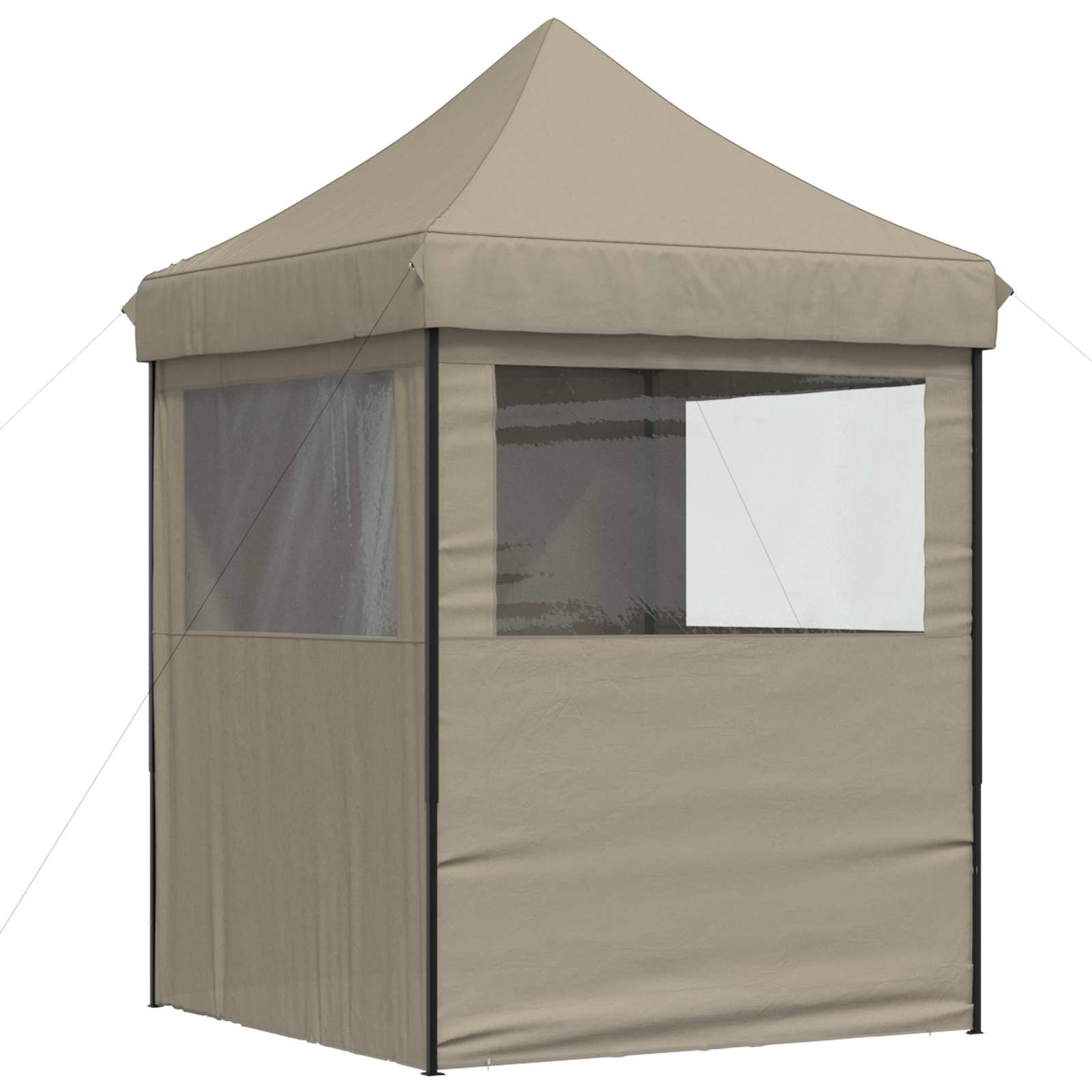 Party-Zelt Taupe 200 x 200 x 306 cm Oxford-Stoff