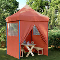 Party-Zelt Terrakotta 200 x 200 x 306 cm Oxford-Stoff