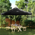 Party-Zelt Schwarz 292 x 292 x 315 cm Oxford-Stoff