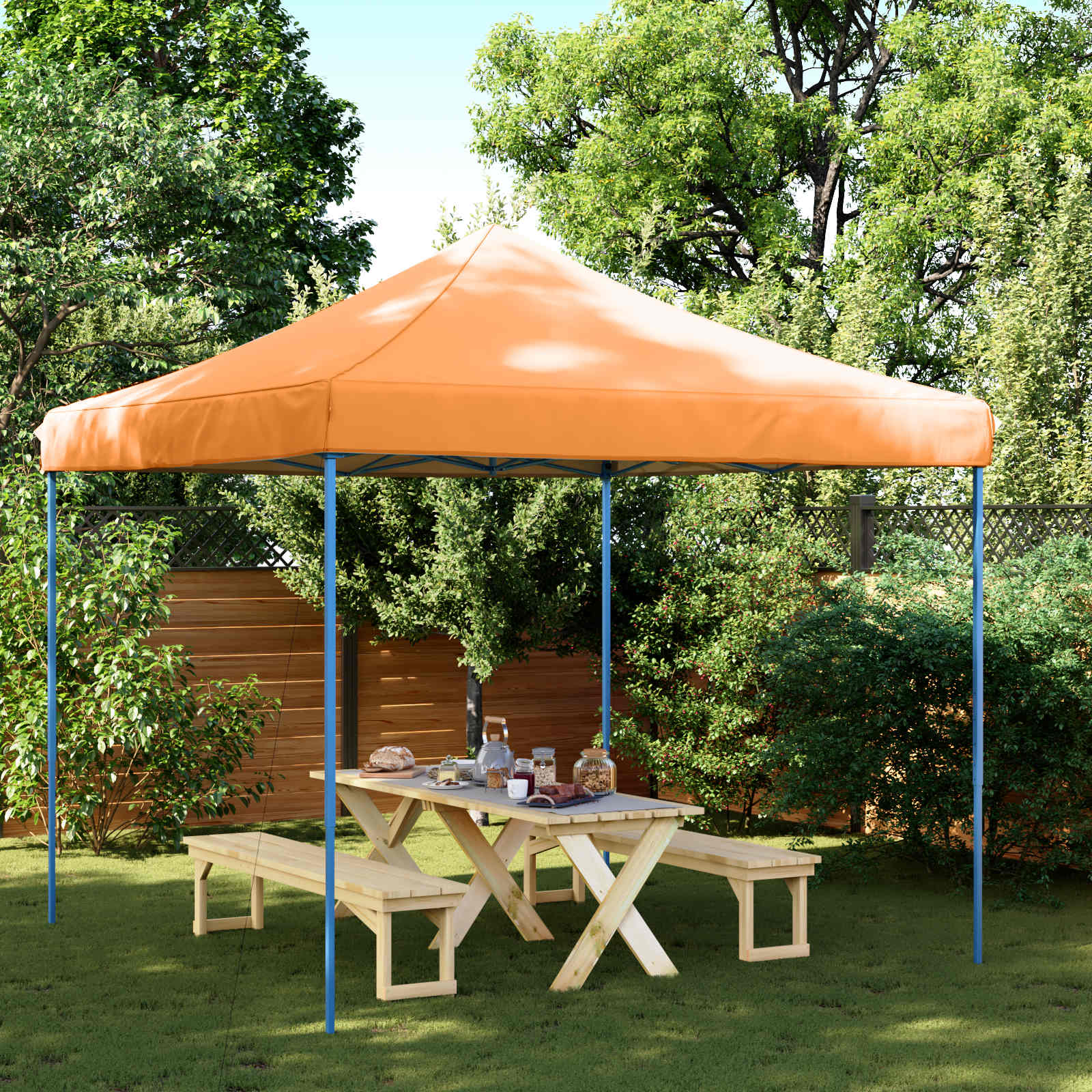 Party-Zelt Orange 292 x 292 x 315 cm Oxford-Stoff