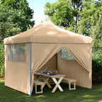 Party-Zelt Beige 292 x 292 x 315 cm Oxford-Stoff