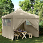 Party-Zelt Taupe 292 x 292 x 315 cm Oxford-Stoff