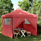 Party-Zelt Bordeauxrot 292 x 292 x 315 cm Oxford-Stoff