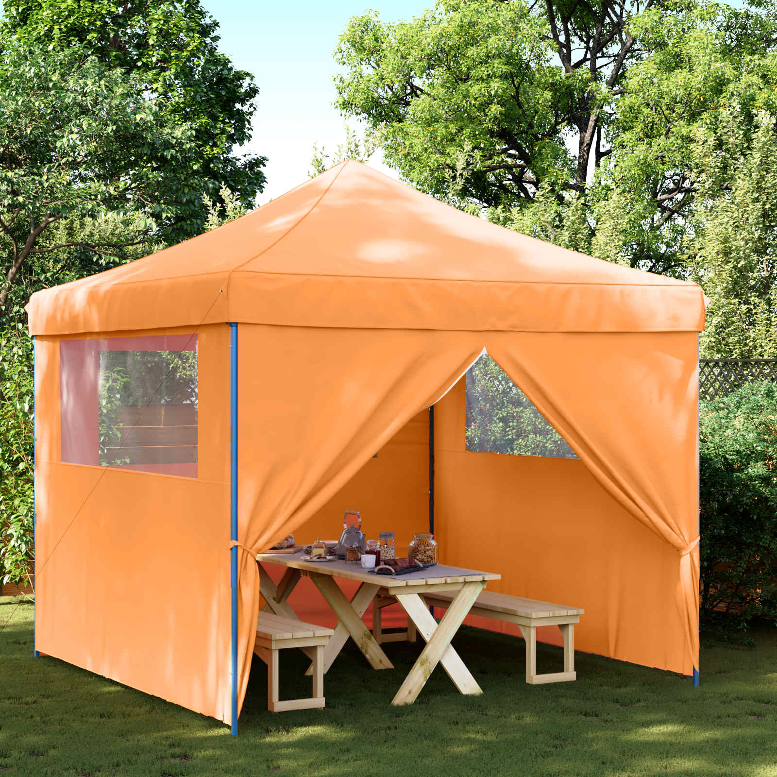Party-Zelt Orange 292 x 292 x 315 cm Oxford-Stoff