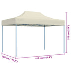 Party-Zelt Creme 280 x 410 x 315 cm Oxford-Stoff