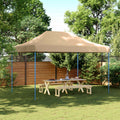 Party-Zelt Beige 279 x 410 x 315 cm Oxford-Stoff