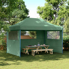 Party-Zelt Grün 279 x 410 x 315 cm Oxford-Stoff