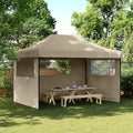 Party-Zelt Taupe 279 x 410 x 315 cm Oxford-Stoff