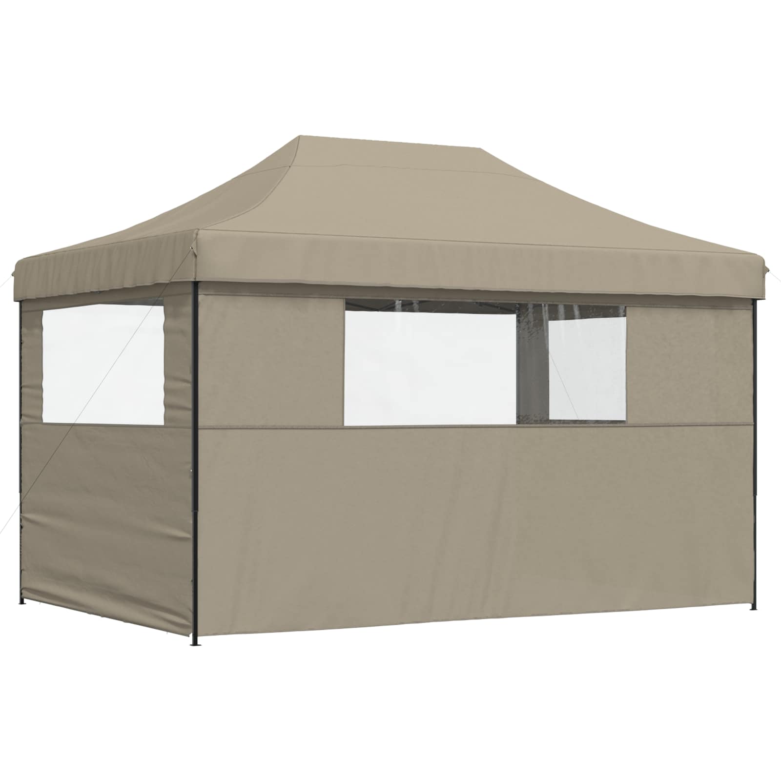 Party-Zelt Taupe 279 x 410 x 315 cm Oxford-Stoff