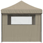 Party-Zelt Taupe 279 x 410 x 315 cm Oxford-Stoff