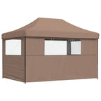 Party-Zelt Braun 279 x 410 x 315 cm Oxford-Stoff