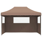 Party-Zelt Braun 279 x 410 x 315 cm Oxford-Stoff