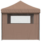 Party-Zelt Braun 279 x 410 x 315 cm Oxford-Stoff