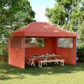 Party-Zelt Terrakotta 279 x 410 x 315 cm Oxford-Stoff