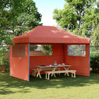 Party-Zelt Terrakotta 279 x 410 x 315 cm Oxford-Stoff