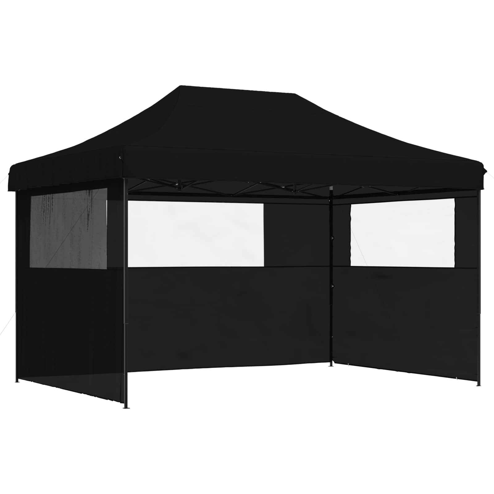 Party-Zelt Schwarz 279 x 410 x 315 cm Oxford-Stoff