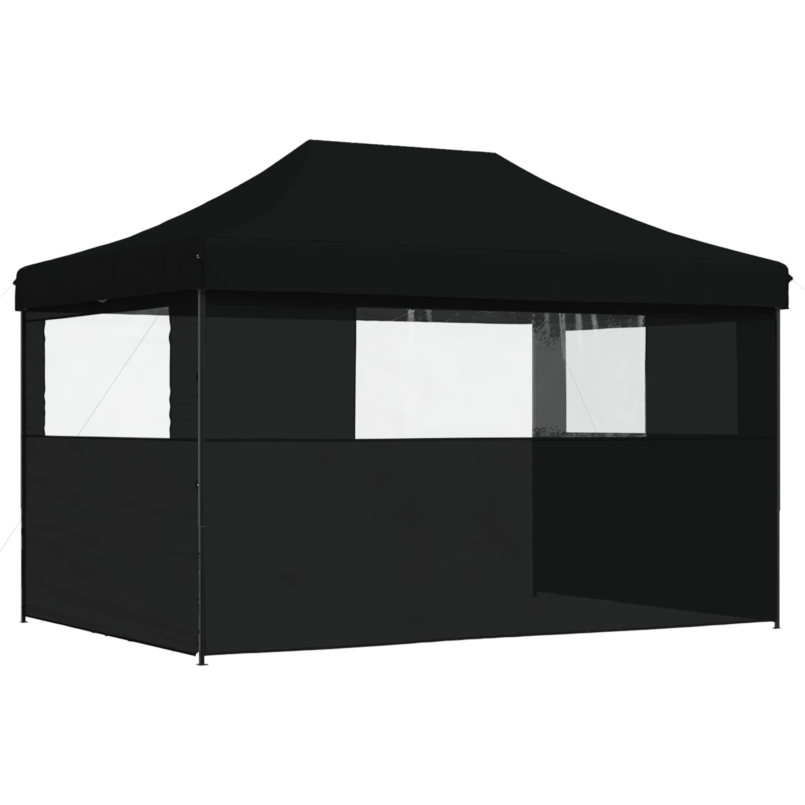Party-Zelt Schwarz 279 x 410 x 315 cm Oxford-Stoff