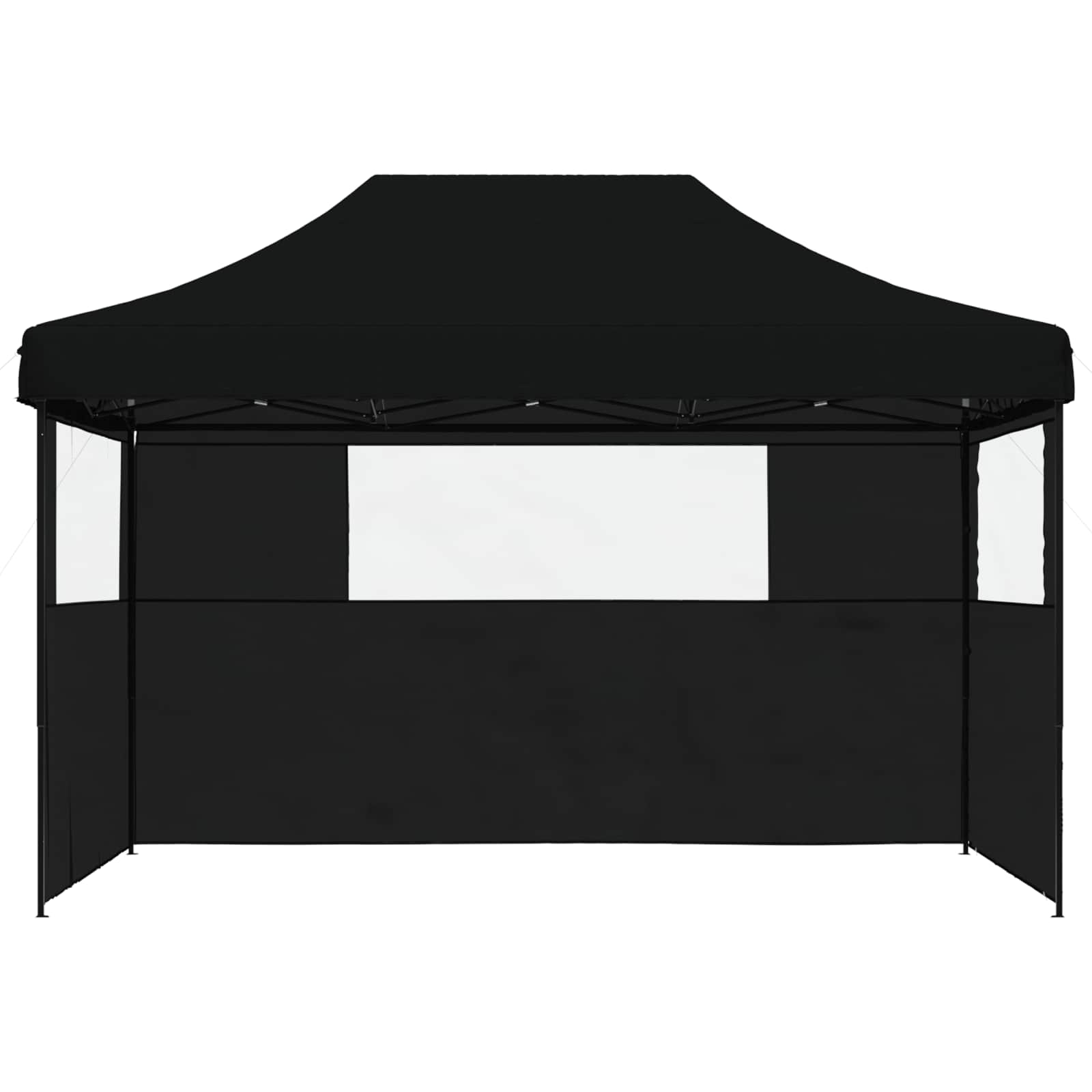 Party-Zelt Schwarz 279 x 410 x 315 cm Oxford-Stoff
