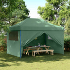 Party-Zelt Grün 279 x 410 x 315 cm Oxford-Stoff
