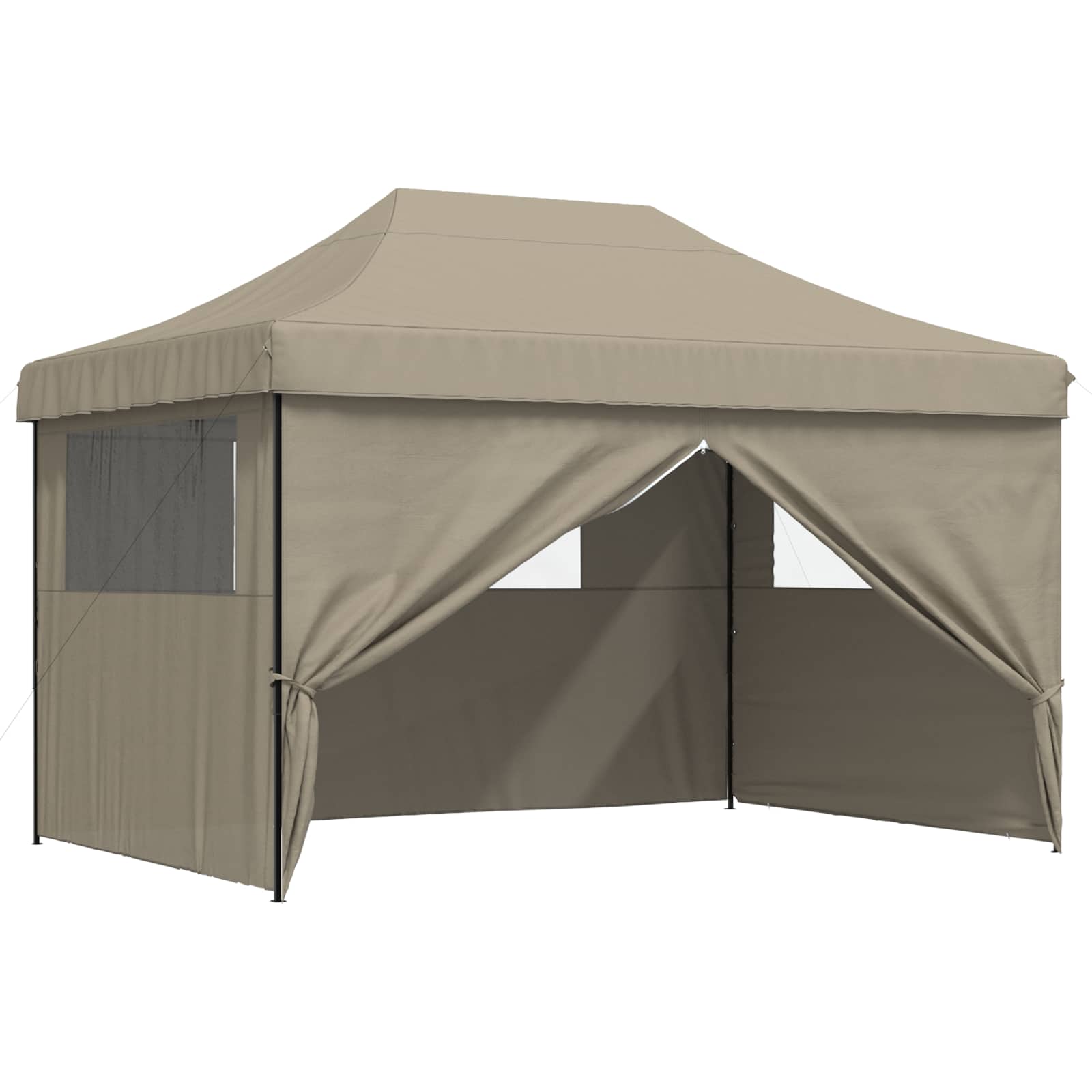 Party-Zelt Taupe 279 x 410 x 315 cm Oxford-Stoff