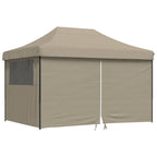 Party-Zelt Taupe 279 x 410 x 315 cm Oxford-Stoff