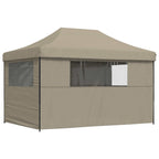 Party-Zelt Taupe 279 x 410 x 315 cm Oxford-Stoff