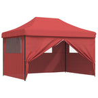 Party-Zelt Bordeauxrot 279 x 410 x 315 cm Oxford-Stoff