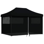 Party-Zelt Schwarz 279 x 410 x 315 cm Oxford-Stoff
